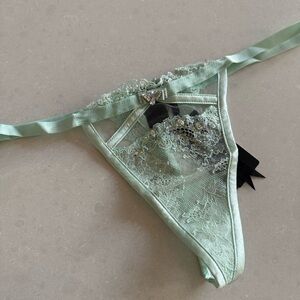 Victoria's Secret Designer Fashion Show 2014 Swarovski Crystal Rain Thong